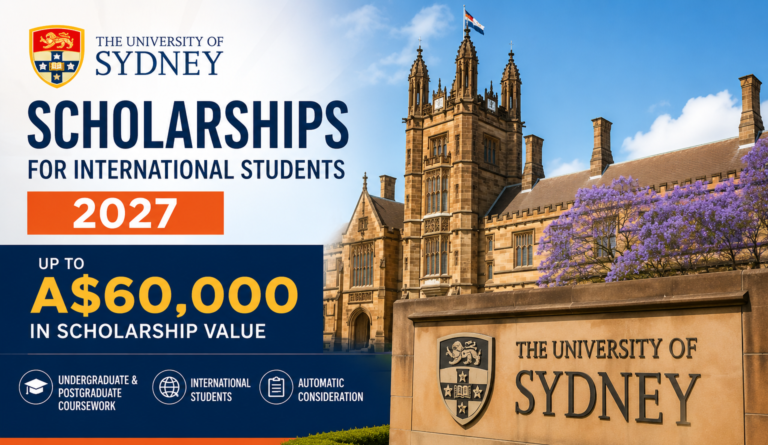 University of Sydney Vice-Chancellor’s International Scholarships 2027